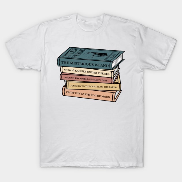 Verne Books T-Shirt by nickbeta